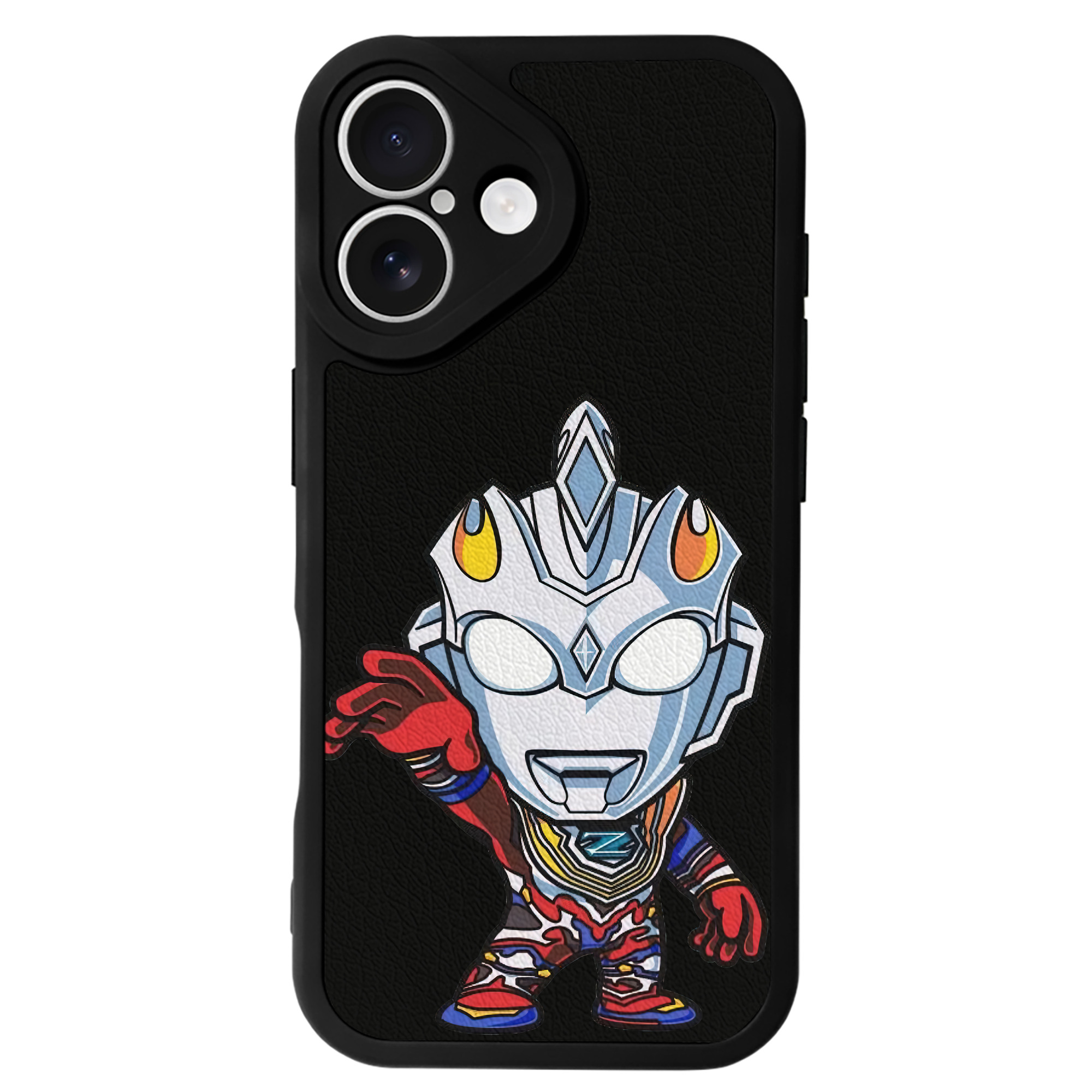 （画像用） ウルトラマン Ultraman 【iPhone 16シリーズ対応】シリコンスマホケース（レザー調） 材質：シリコン